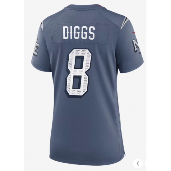 Women's New England Patriots #8 Stefon Diggs Rivalries Collection Jersey - Ujersey