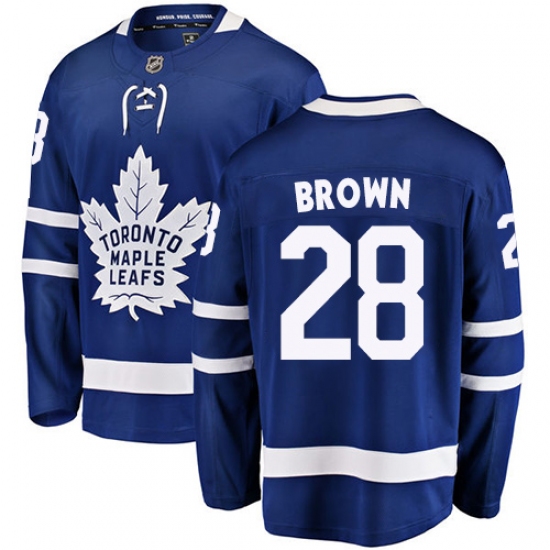Youth Toronto Maple Leafs #28 Connor Brown Fanatics Branded Royal Blue Home Breakaway NHL Jersey - Ujersey