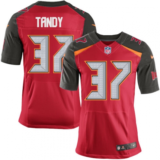 Men's Nike Tampa Bay Buccaneers #37 Keith Tandy Elite Red Team Color NFL Jersey - Ujersey