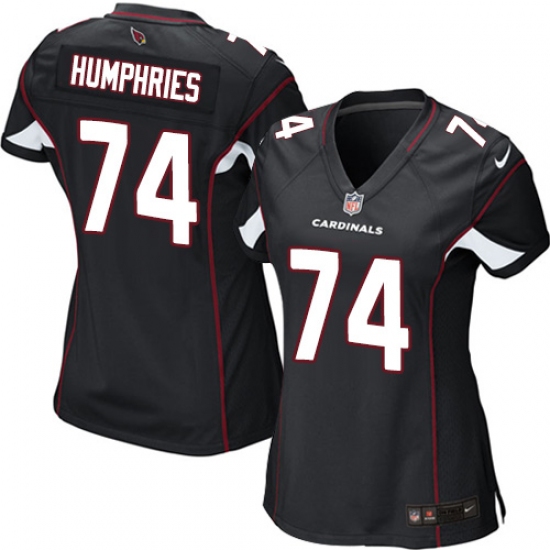 Women's Nike Arizona Cardinals #74 D.J. Humphries Game Black Alternate NFL Jersey - Ujersey
