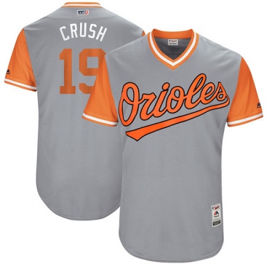 Men's Majestic Baltimore Orioles #19 Chris Davis 