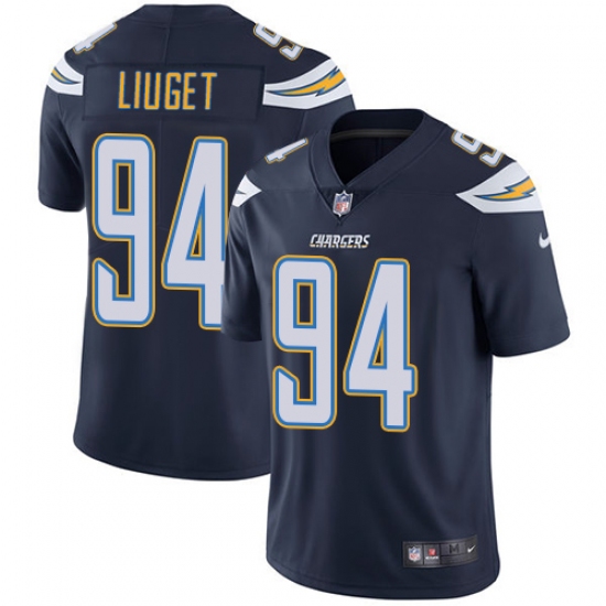 Youth Nike Los Angeles Chargers #94 Corey Liuget Navy Blue Team Color Vapor Untouchable Limited Player NFL Jersey - Ujersey
