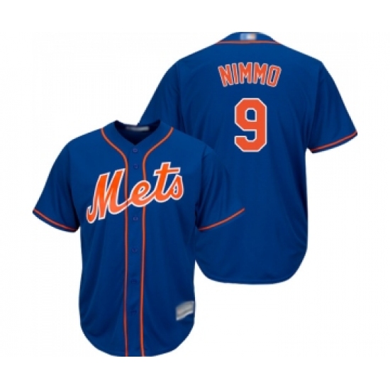 Men's New York Mets #9 Brandon Nimmo Replica Royal Blue Alternate Home Cool Base Baseball Jersey - Ujersey