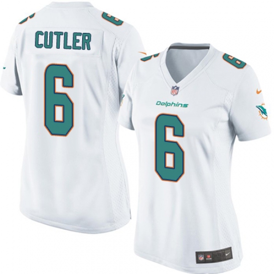 Women's Nike Miami Dolphins #6 Jay Cutler Game White NFL Jersey - Ujersey