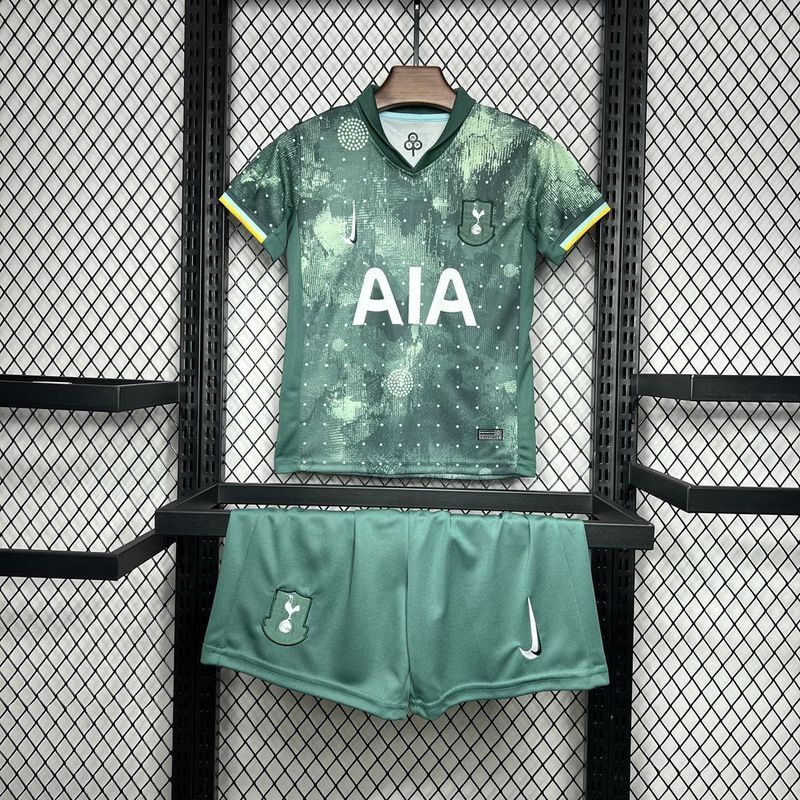 Tottenham Hotspur Football Jersey Third Away Kids Kit Jersey+Shorts 2024/25 - U-jersey