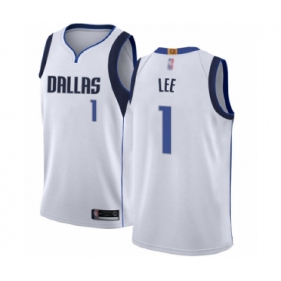 Women's Dallas Mavericks #1 Courtney Lee Authentic White Basketball Jersey - Association Edition - Ujersey