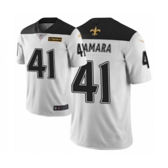 Women's New Orleans Saints #41 Alvin Kamara Limited White City Edition Football Jersey - Ujersey