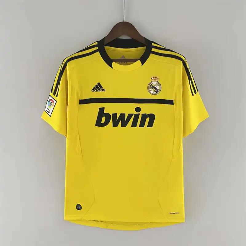 Real Madrid Retro Jersey Away Goalkeeper Yellow Soccer Custom Shirt 2011/12 - ujerseystore