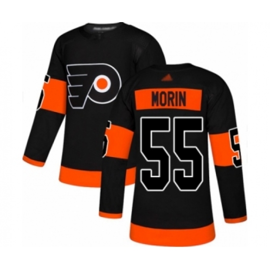 Men's Philadelphia Flyers #55 Samuel Morin Authentic Black Alternate Hockey Jersey - Ujersey