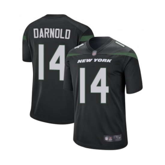 Men's New York Jets #14 Sam Darnold Game Black Alternate Football Jersey - Ujersey