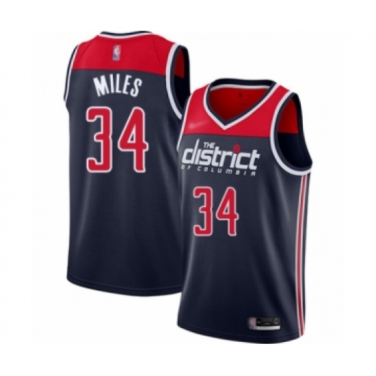 Youth Washington Wizards #34 C.J. Miles Swingman Navy Blue Finished Basketball Jersey - Statement Edition - Ujersey