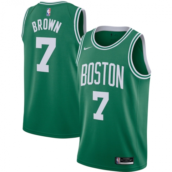Men's Boston Celtics #7 Jaylen Brown Nike Kelly Green 2020-21 Swingman Jersey - Ujersey