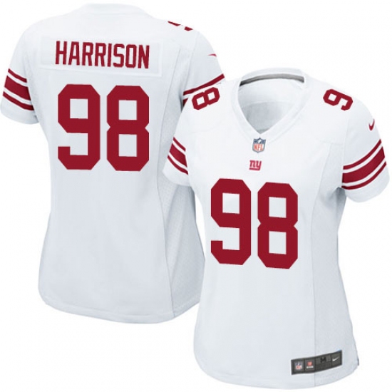 Women's Nike New York Giants #98 Damon Harrison Game White NFL Jersey - Ujersey
