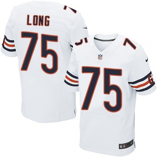 Men's Nike Chicago Bears #75 Kyle Long Elite White NFL Jersey - Ujersey