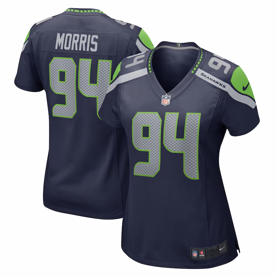 Women's Seattle Seahawks Mike Morris Nike College College Navy Team Game Jersey - Ujersey