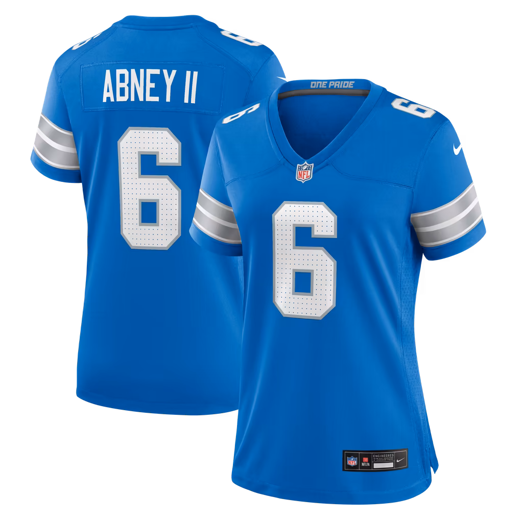 Women's Detroit Lions Keith Abney II Nike Blue Team Game Jersey