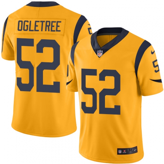 Men's Nike Los Angeles Rams #52 Alec Ogletree Limited Gold Rush Vapor Untouchable NFL Jersey - Ujersey