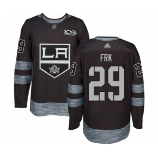 Men's Los Angeles Kings #29 Martin Frk Authentic Black 1917-2017 100th Anniversary Hockey Jersey - Ujersey