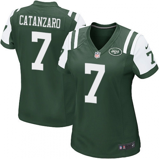 Women's Nike New York Jets #7 Chandler Catanzaro Game Green Team Color NFL Jersey - Ujersey