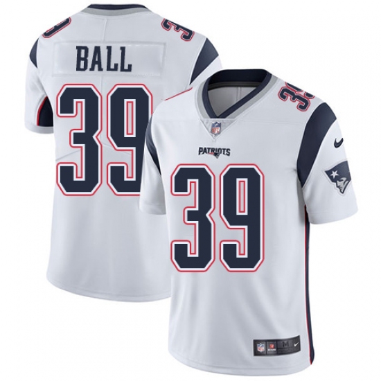 Men's Nike New England Patriots #39 Montee Ball White Vapor Untouchable Limited Player NFL Jersey - Ujersey