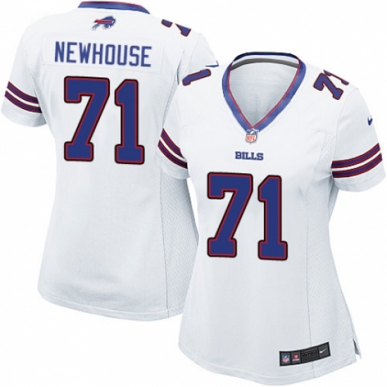 Women's Nike Buffalo Bills #71 Marshall Newhouse Game White NFL Jersey - Ujersey