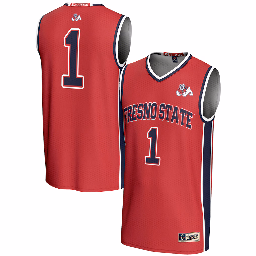 Unisex GameDay Greats #1 Red Fresno State Bulldogs Lightweight Basketball Jersey - Ujersey Shop