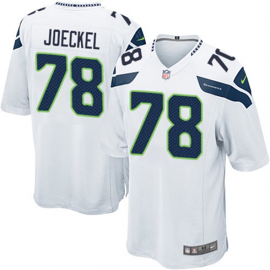 Men's Nike Seattle Seahawks #78 Luke Joeckel Game White NFL Jersey - Ujersey