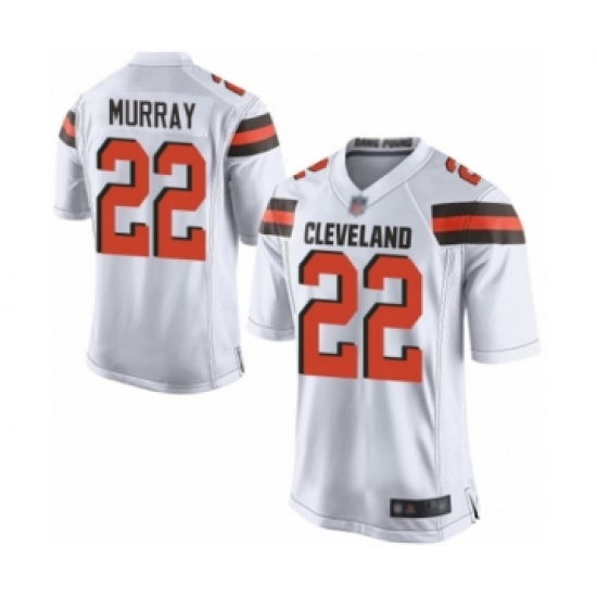 Men's Cleveland Browns #22 Eric Murray Game White Football Jersey - Ujersey