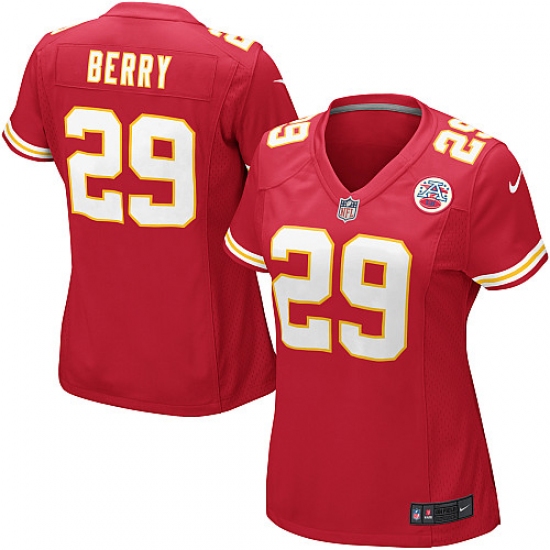 Women's Nike Kansas City Chiefs #29 Eric Berry Game Red Team Color NFL Jersey - Ujersey