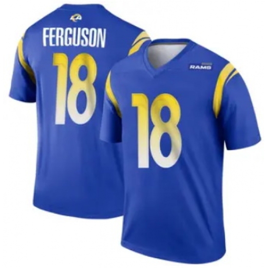 Men's Los Angeles Rams #18 Terrance Ferguson Blue 2024 F U S E Vapor Untouchable Stitched Football Jersey - Ujersey