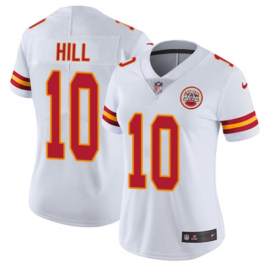 Women's Nike Kansas City Chiefs #10 Tyreek Hill Elite White NFL Jersey - Ujersey