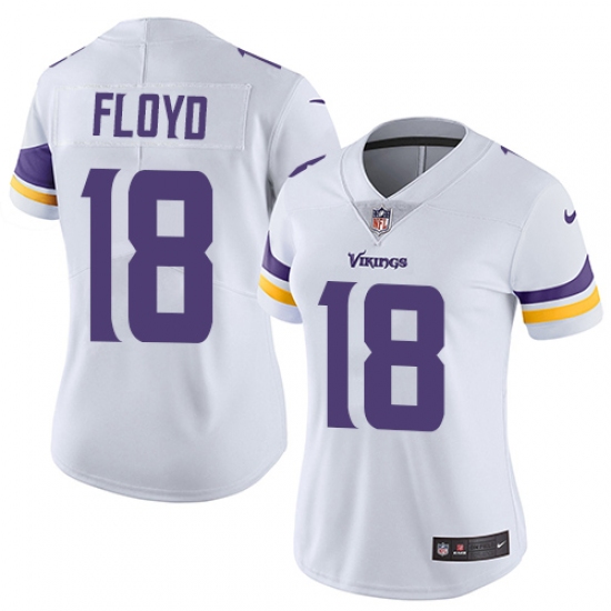 Women's Nike Minnesota Vikings #18 Michael Floyd Elite White NFL Jersey