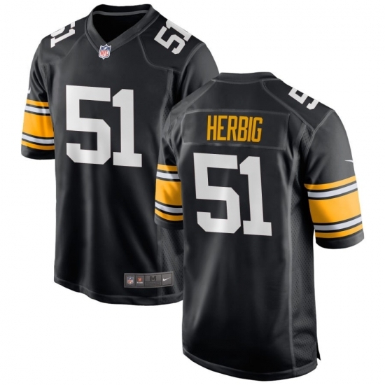 Men's Pittsburgh Steelers #51 Nick Herbig Black F U S E Vapor Untouchable Limited Football Stitched Jersey - Ujersey