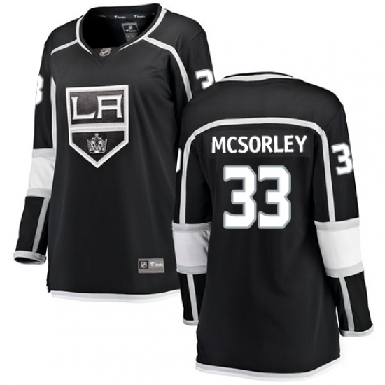 Women's Los Angeles Kings #33 Marty Mcsorley Authentic Black Home Fanatics Branded Breakaway NHL Jersey - Ujersey