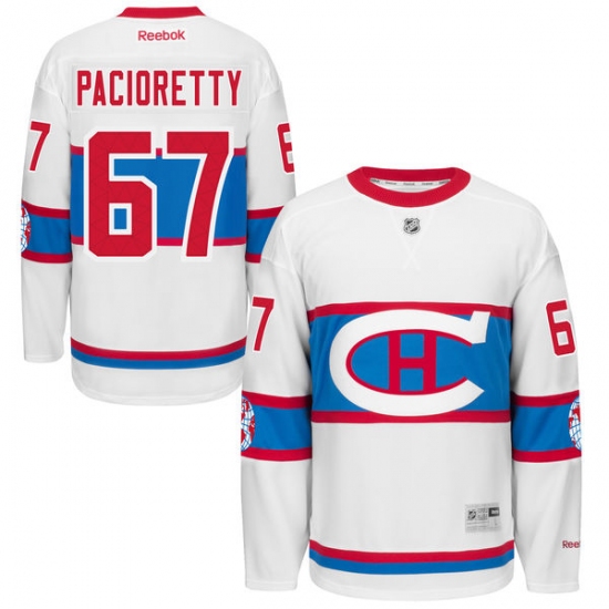 Men's Reebok Montreal Canadiens #67 Max Pacioretty Premier White 2016 Winter Classic NHL Jersey - Ujersey