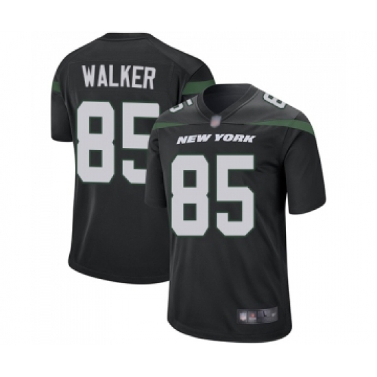 Men's New York Jets #85 Wesley Walker Game Black Alternate Football Jersey - Ujersey