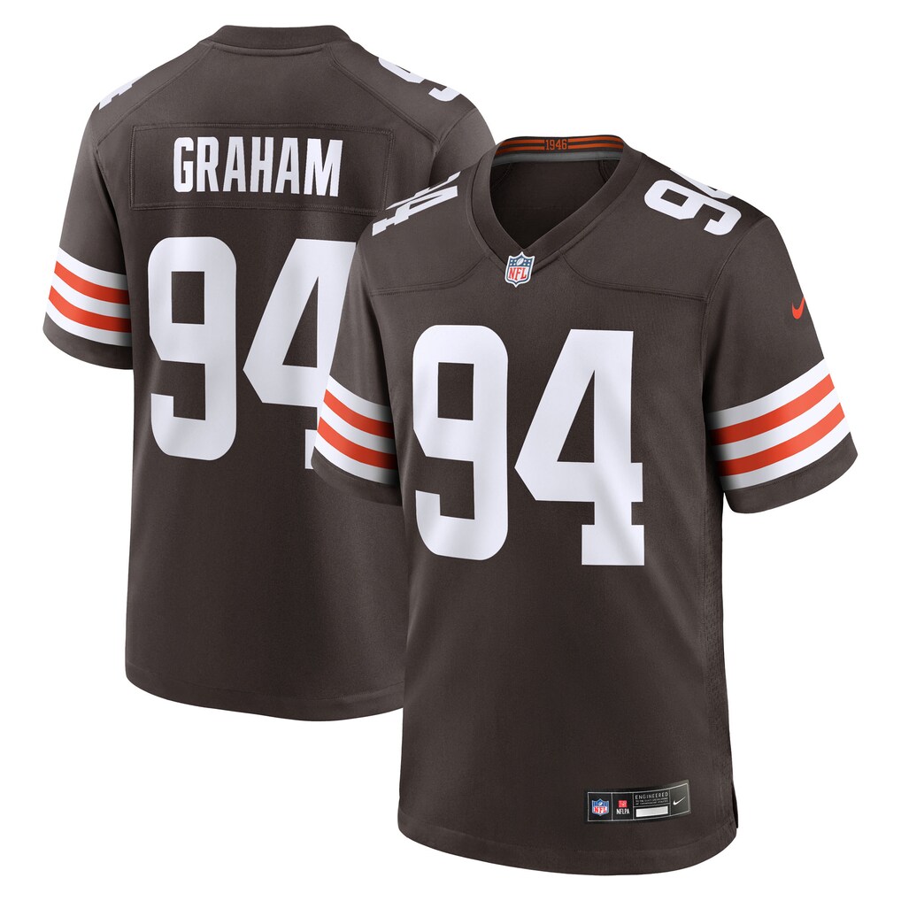 Men's Cleveland Browns Mason Graham Nike Brown Game Jersey - Ujersey NHL