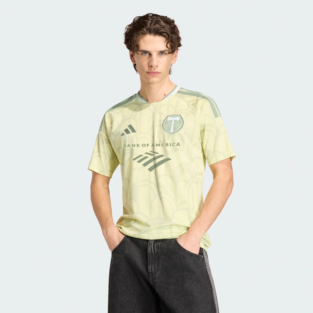 Men's Portland Timbers adidas Yellow 2026 Civic Stadium Kit Replica Jersey - Ujersey