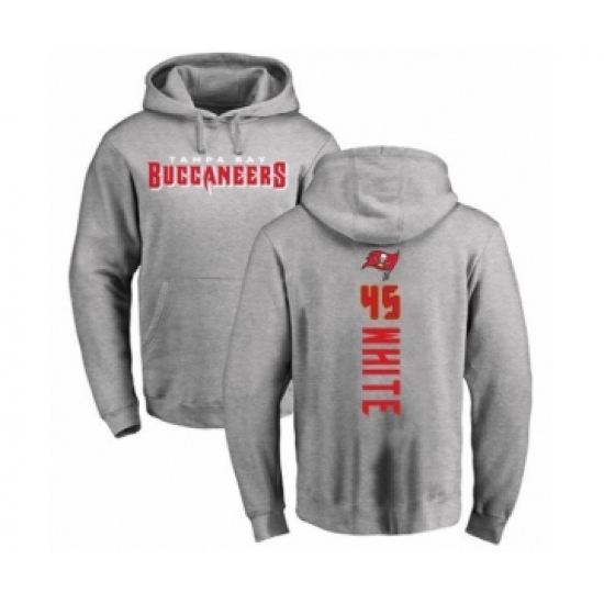 Football Tampa Bay Buccaneers #45 Devin White Ash Backer Pullover Hoodie - Ujersey