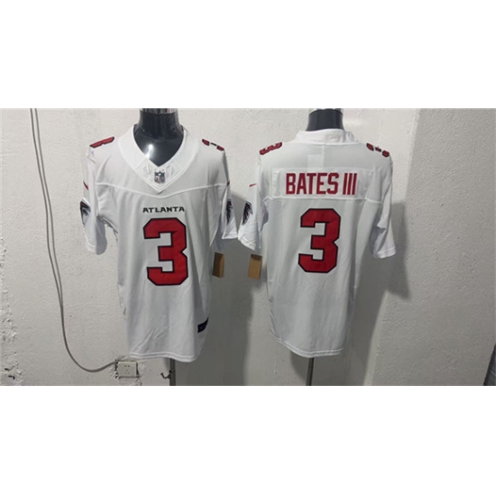 Men's Atlanta Falcons #3 Jessie Bates III White 2026 New F.U.S.E. Vapor Untouchable Limited Football Stitched Jersey - Ujersey