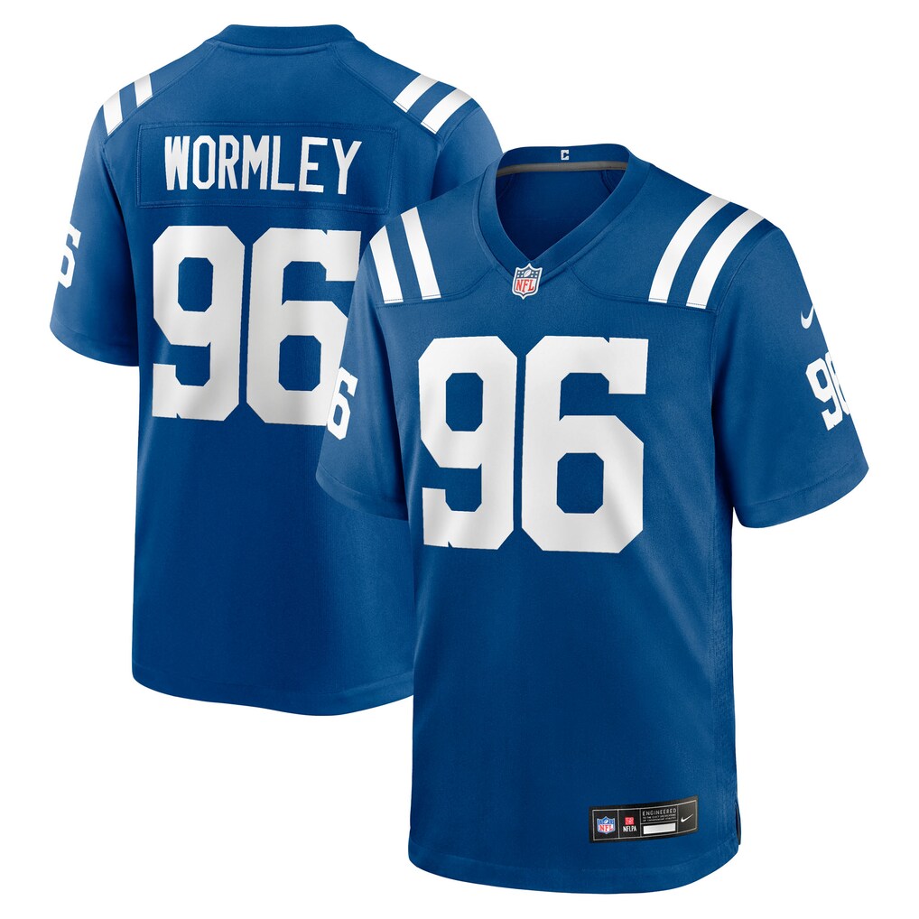 Men's Indianapolis Colts Chris Wormley Nike Royal Team Game Jersey - SUjersey01