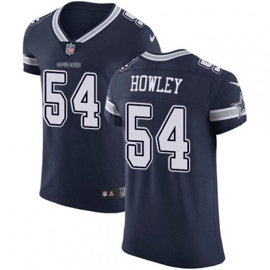 Men's Nike Dallas Cowboys #54 Chuck Howley Navy Blue Team Color Vapor Untouchable Elite Player NFL Jersey - Ujersey