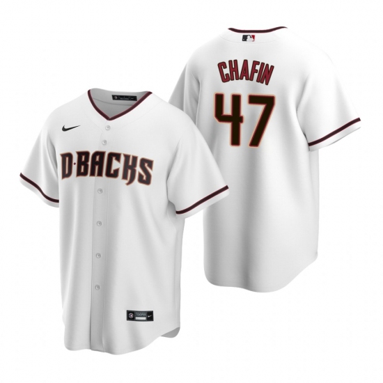 Men's Nike Arizona Diamondbacks #7 Andrew Chafin White Home Stitched Baseball Jersey - Ujersey