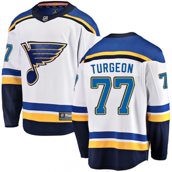 Youth St. Louis Blues #77 Pierre Turgeon Fanatics Branded White Away Breakaway NHL Jersey - Ujersey