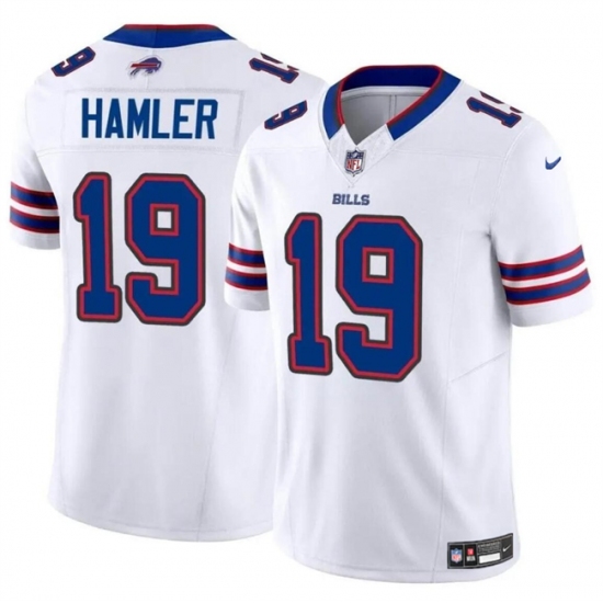 Men's Buffalo Bills #19 KJ Hamler White 2024 F.U.S.E. Vapor Untouchable Limited Stitched Football Jersey - Ujersey