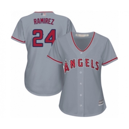 Women's Los Angeles Angels of Anaheim #24 Noe Ramirez Authentic Grey Road Cool Base Baseball Player Jersey - Ujersey