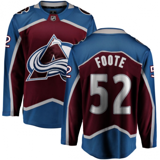 Men's Colorado Avalanche #52 Adam Foote Fanatics Branded Maroon Home Breakaway NHL Jersey - Ujersey