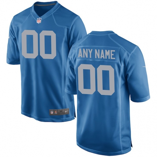 Men's Detroit Lions Nike Royal Custom Alternate Game Jersey - Ujersey