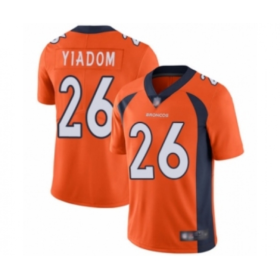 Youth Denver Broncos #26 Isaac Yiadom Orange Team Color Vapor Untouchable Limited Player Football Jersey - Ujersey