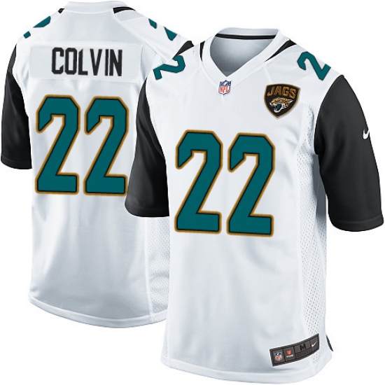 Men's Nike Jacksonville Jaguars #22 Aaron Colvin Game White NFL Jersey - Ujersey